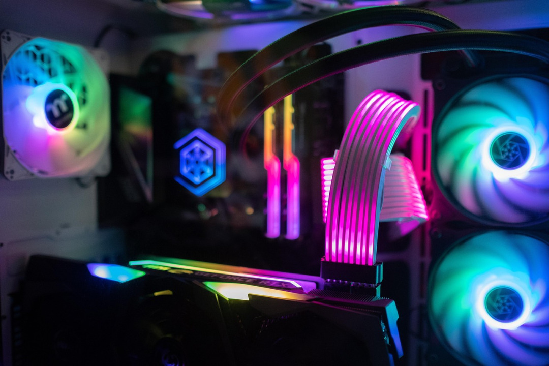 Neon gaming setup representing the RedTiger Asean online slots platform